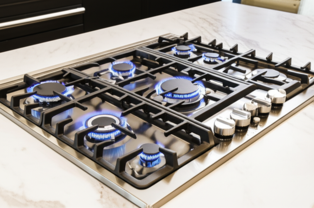 Gas cooktop repair and burner service