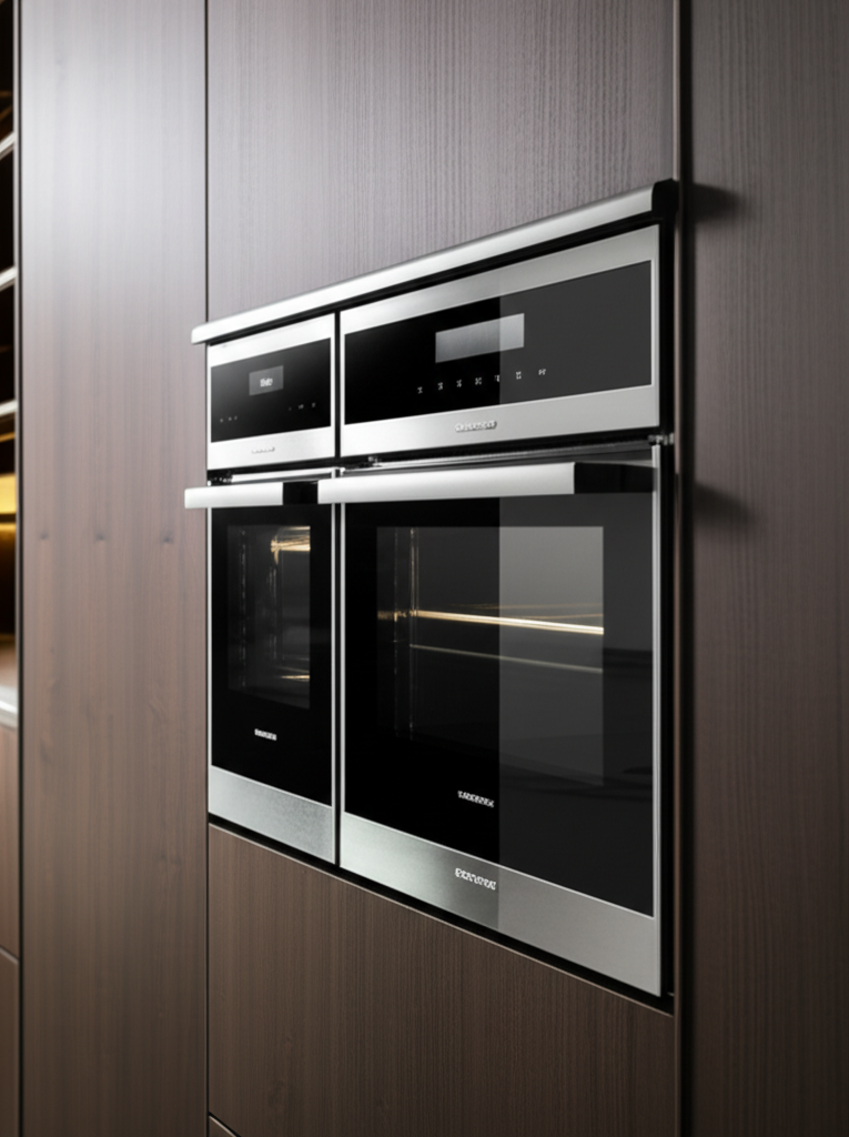 Gaggenau wall oven in designer kitchen